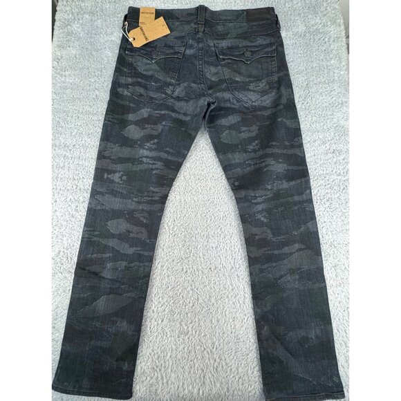 Vtg True Religion Mens Ricky Flap Straight Tiger Camo Jeans Size 26 NWT USA Made - Picture 10 of 16